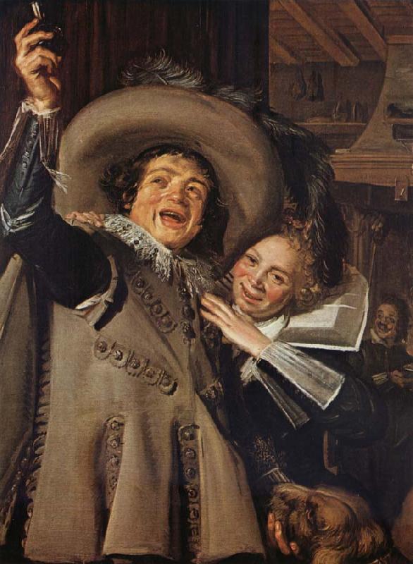 Frans Hals Young Man and Woman in an Inn oil painting image